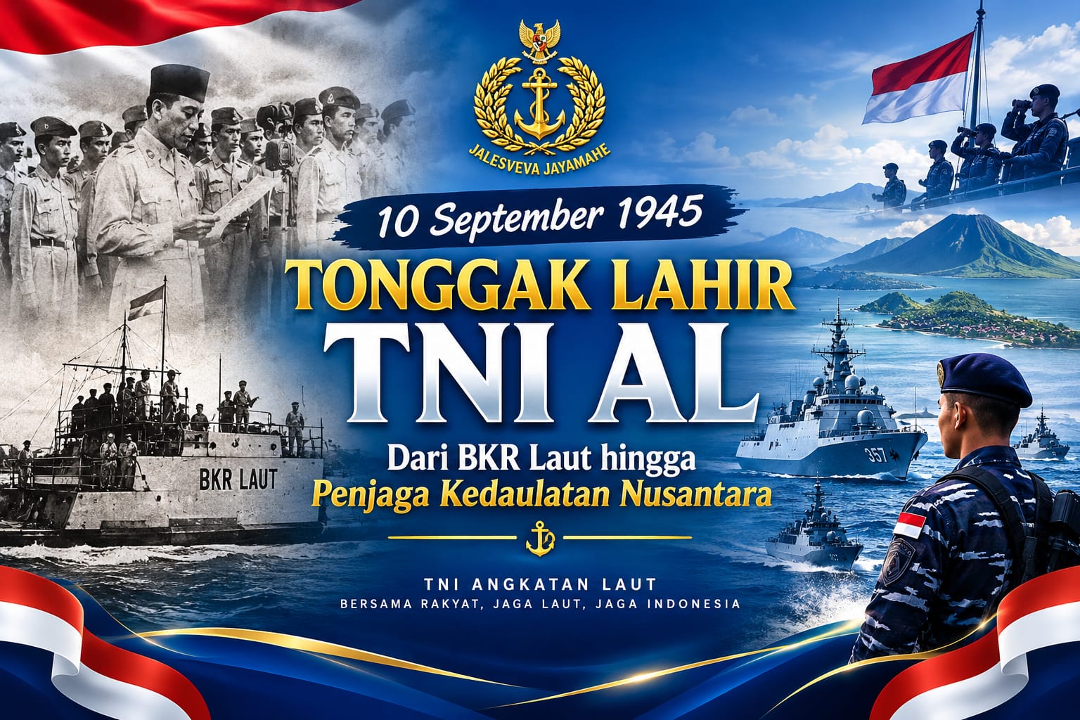 10 September 1945, Tonggak Lahir TNI AL: Dari BKR Laut hingga Penjaga Kedaulatan Nusantara
