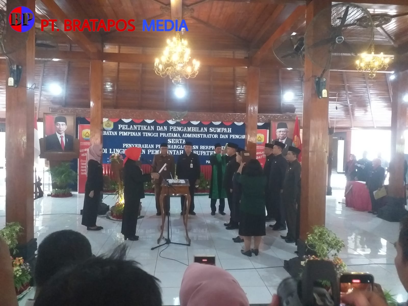 Bupati Grobogan Lantik Pejabat Baru di Pendopo