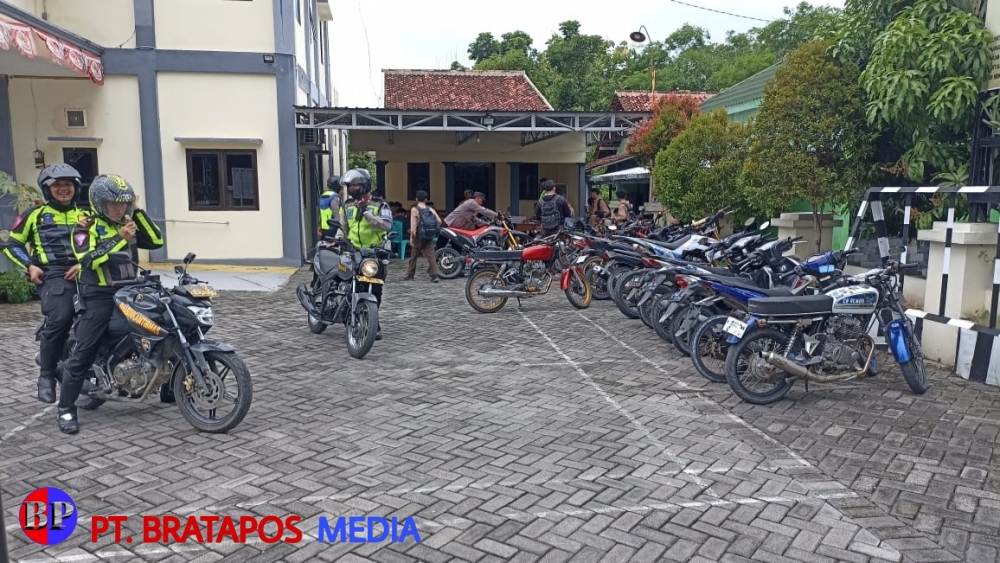 Satlantas Polres Grobogan Tilang Puluhan Motor Berknalpot Brong