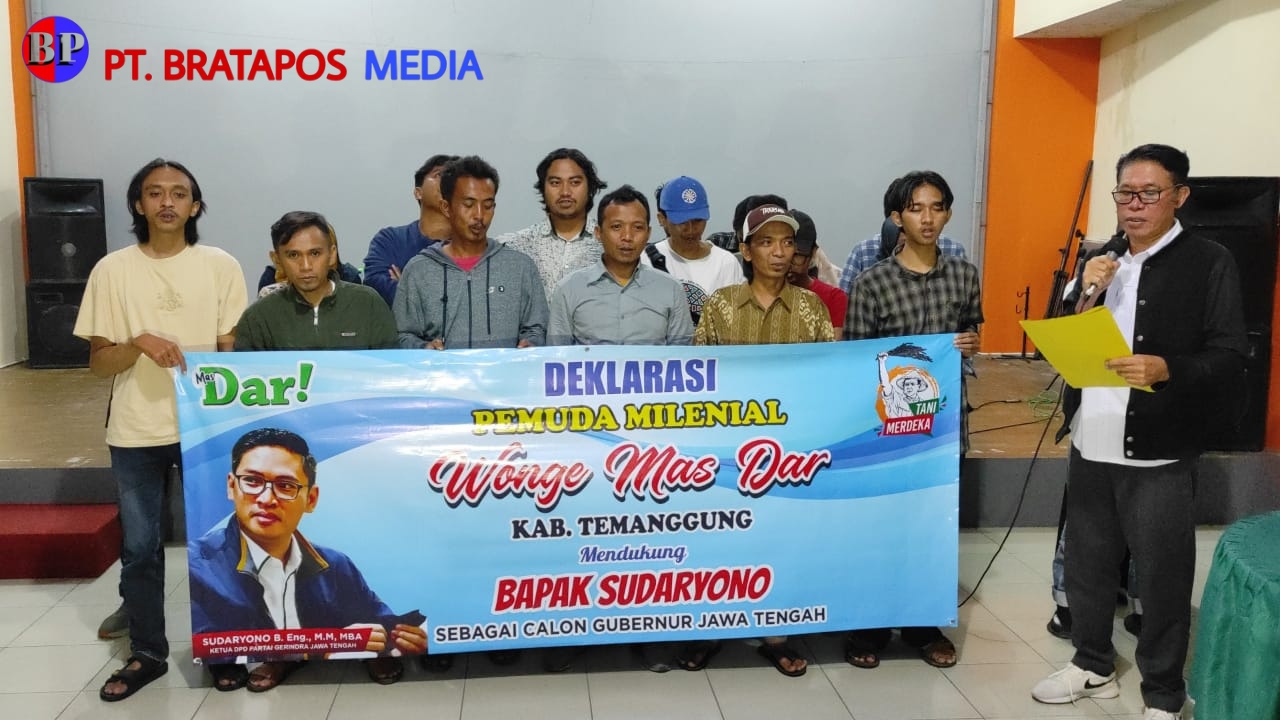 DPC Tani Merdeka Dampingi PMM Kabupaten Temanggung Deklarasi Dukung Sudaryono Gubernur Jateng 2024 - 2029