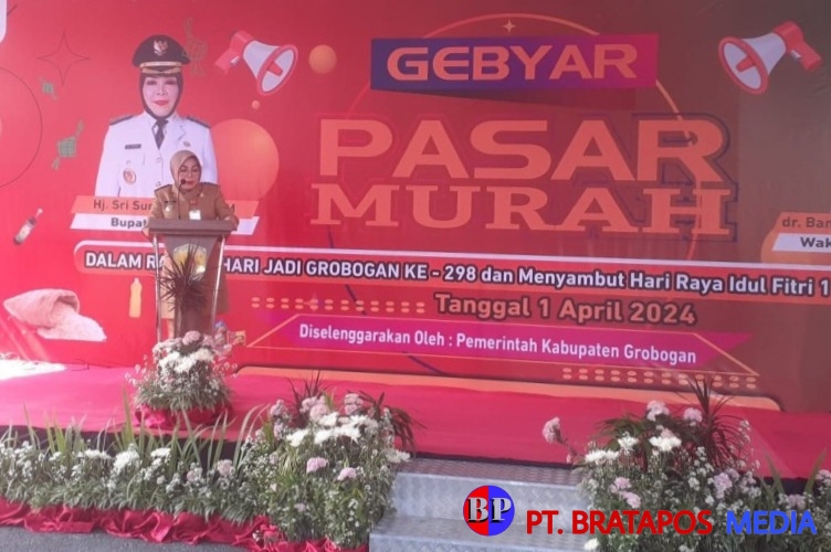 Hari Terakhir Pasar Murah Ditutup Bupati Grobogan