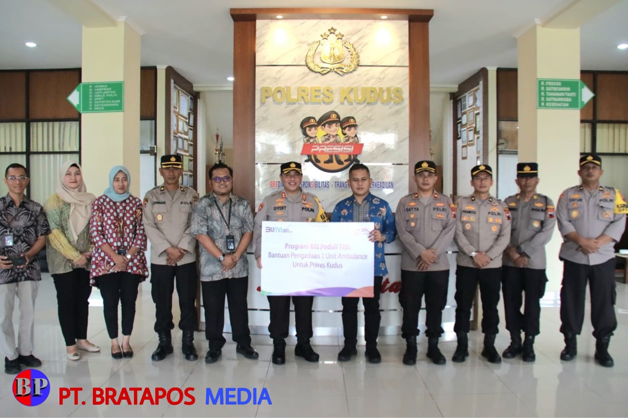 BRI Cabang Kudus Sumbangkan Ambulans untuk Mendukung Tugas Kepolisian Resor Kudus