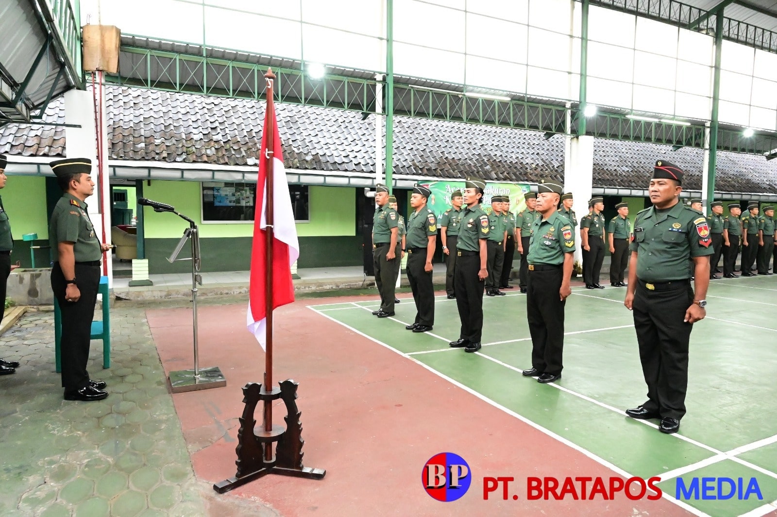 Kodim 0726/Sukoharjo Gelar Upacara Corps Raport Kenaikan Pangkat Periode 1 April 2024