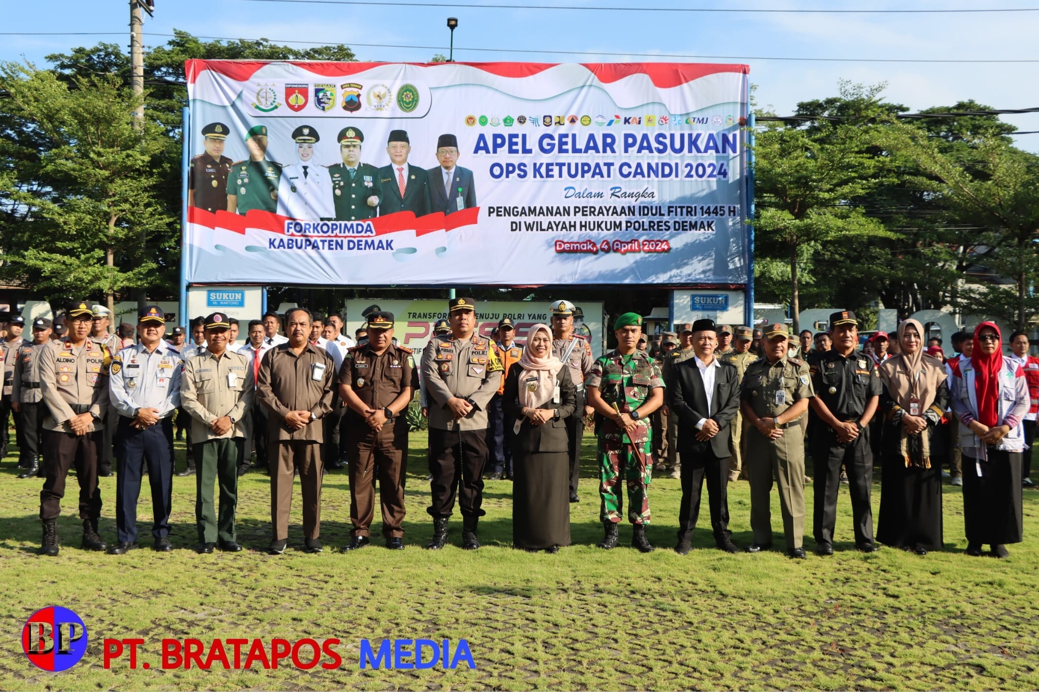Siap Amankan Lebaran, Polres Demak Gelar Apel Pasukan Operasi Ketupat Candi 2024
