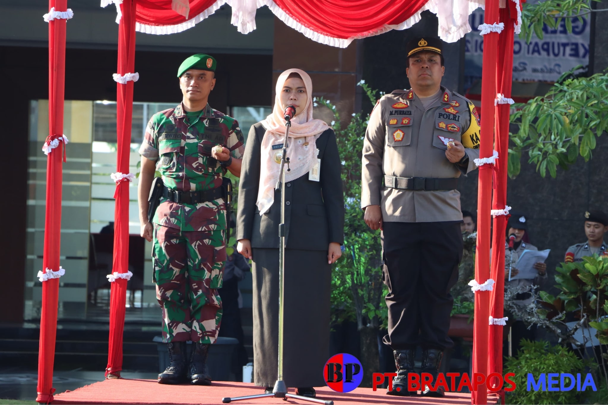 Dandim 0716/Demak Hadiri Apel Gelar Pasukan Ops Ketupat Candi 2024