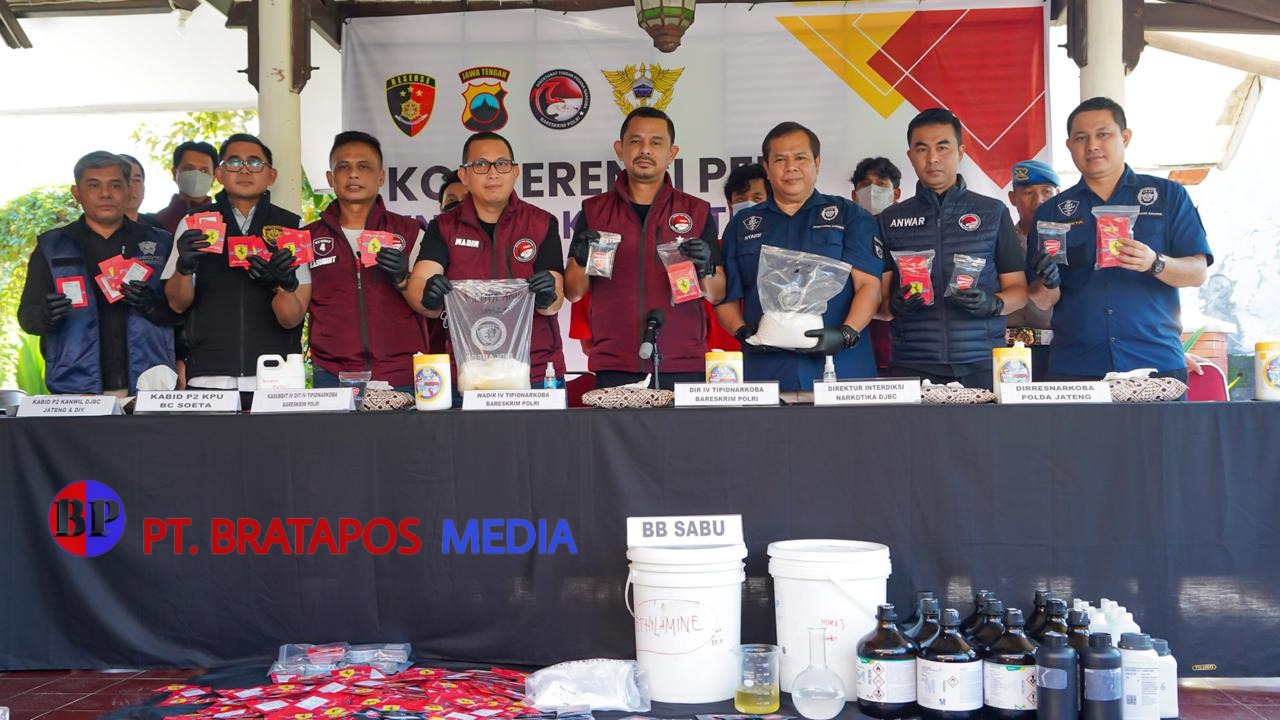 Tim Gabungan Polisi dan Bea Cukai Gerebek Home Industry Narkoba di Semarang, Dua Koki Sabu Diamankan