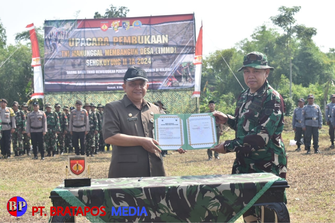 Upacara, TMMD Sengkuyung Tahap II Kodim 0716/Demak Resmi Dibuka