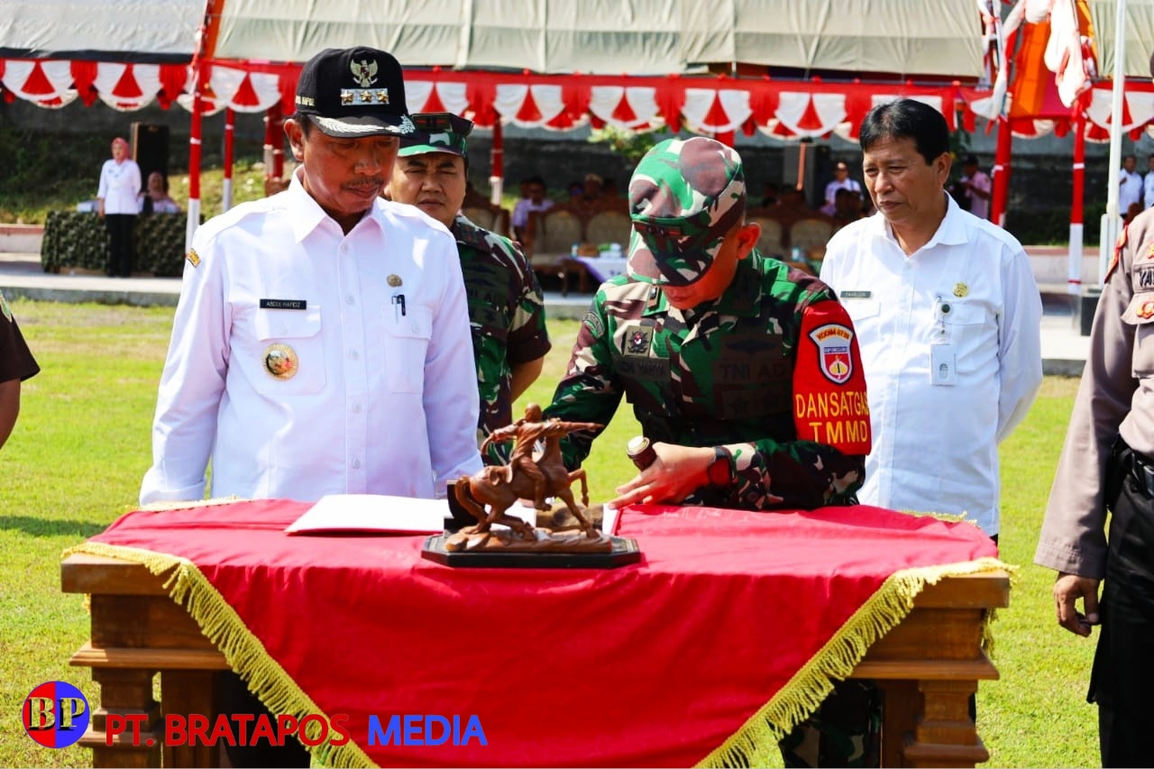 Dandim 0720/Rembang bersama Forkompimda Membuka TMMD Sengkuyung Tahap II di Kecamatan Sumber