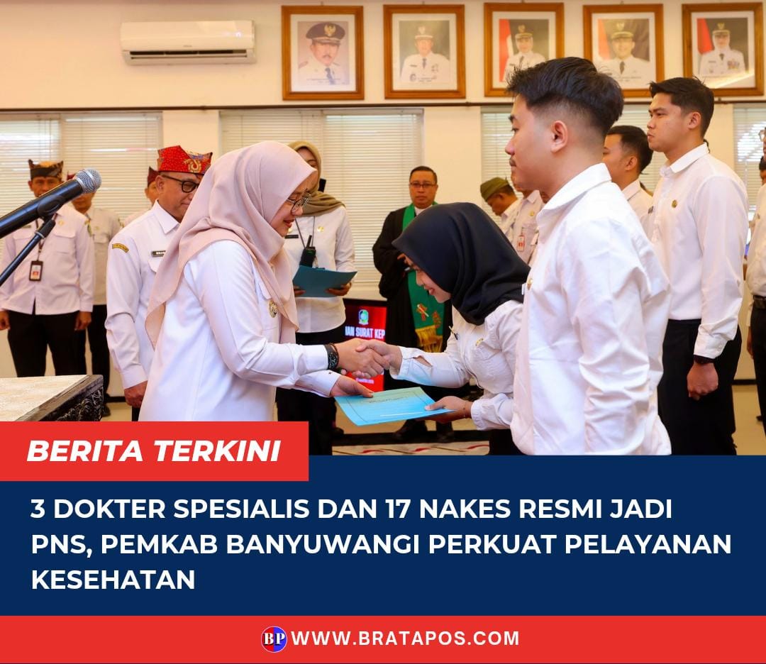 3 Dokter Spesialis dan 17 Nakes Resmi Jadi PNS, Pemkab Banyuwangi Perkuat Pelayanan Kesehatan