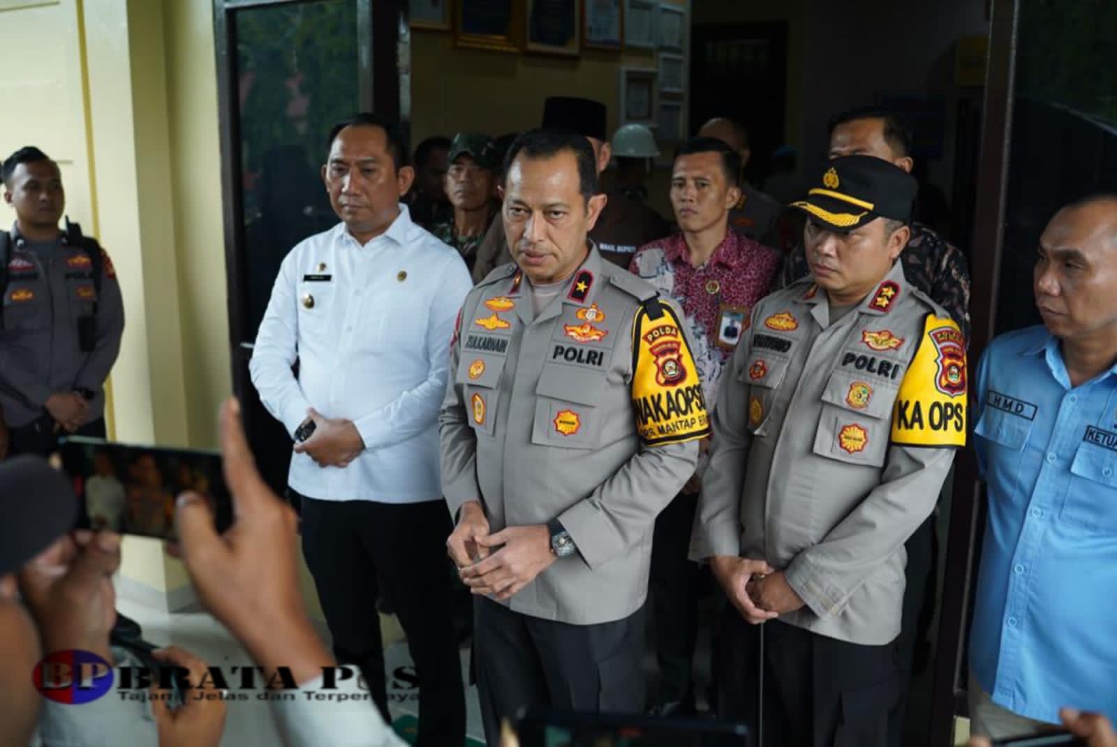 Waka Polda Sumsel Kunker Ke Polres OKUS, Demi Memastikan Keamanan Menjelang Pemilu Tahun 2024.