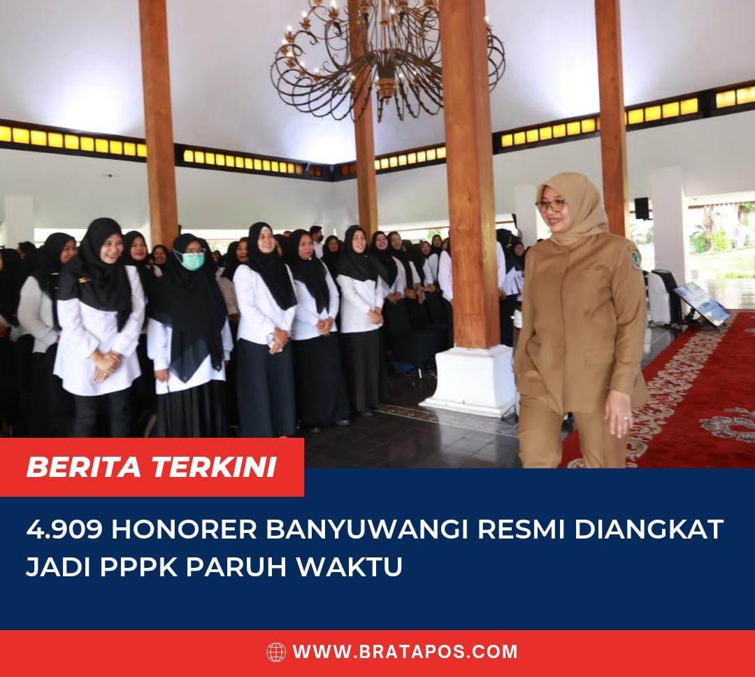 4.909 Honorer Banyuwangi Resmi Diangkat Jadi PPPK Paruh Waktu