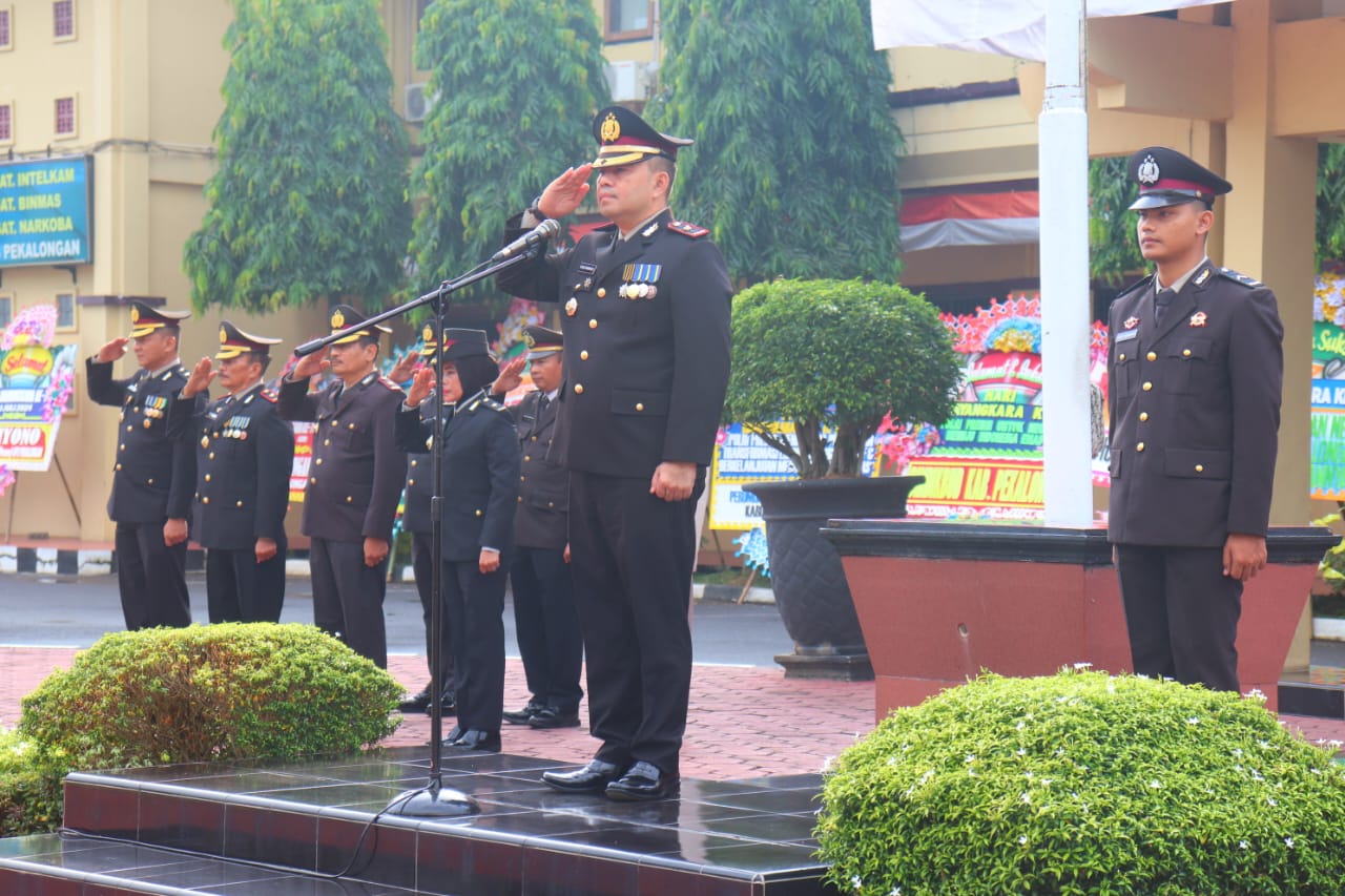Dengan Penuh Hikmat, Polres Pekalongan Gelar Upacara Hari Bhayangkara Ke-78