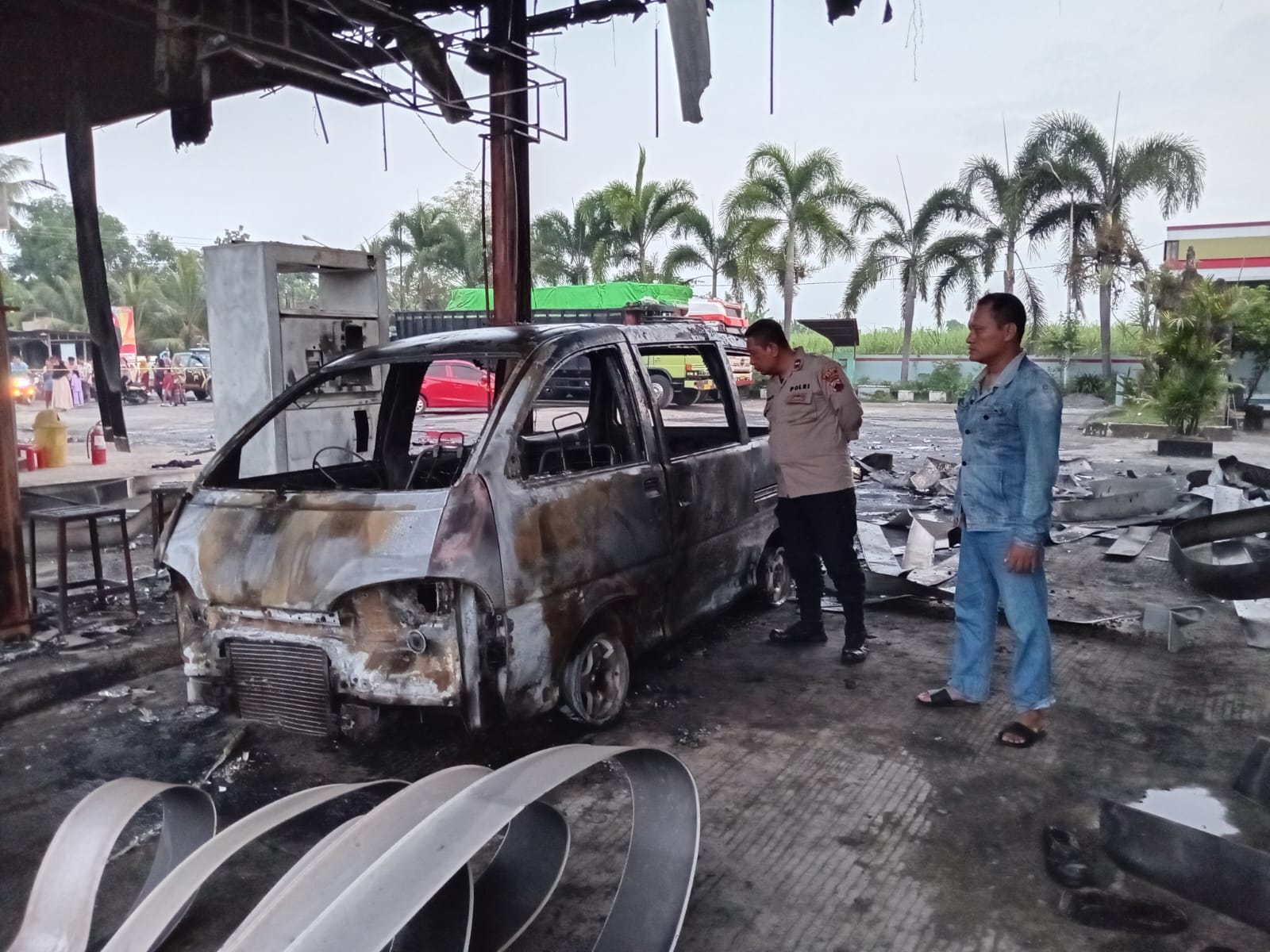Polisi Ungkap Kronologis Kebakaran SPBU Dukuhseti Pati, 1 Korban Meninggal Dunia.