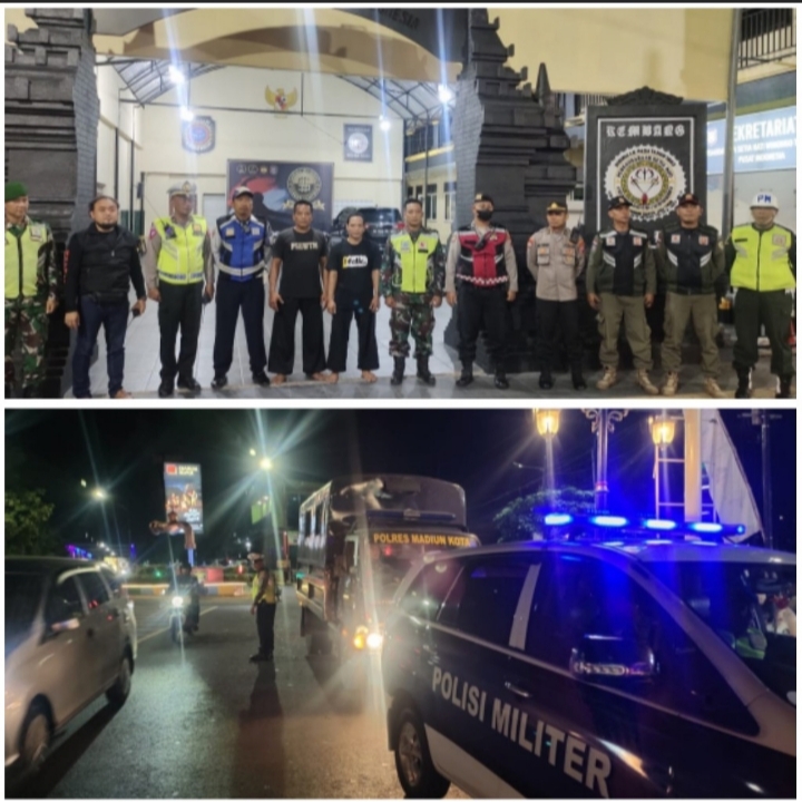 Jelang 1 Suro, Polres Madiun Kota Gelar Patroli Gabungan, Dalam Upaya Memelihara Keamanan dan Ketertiban Masyarakat