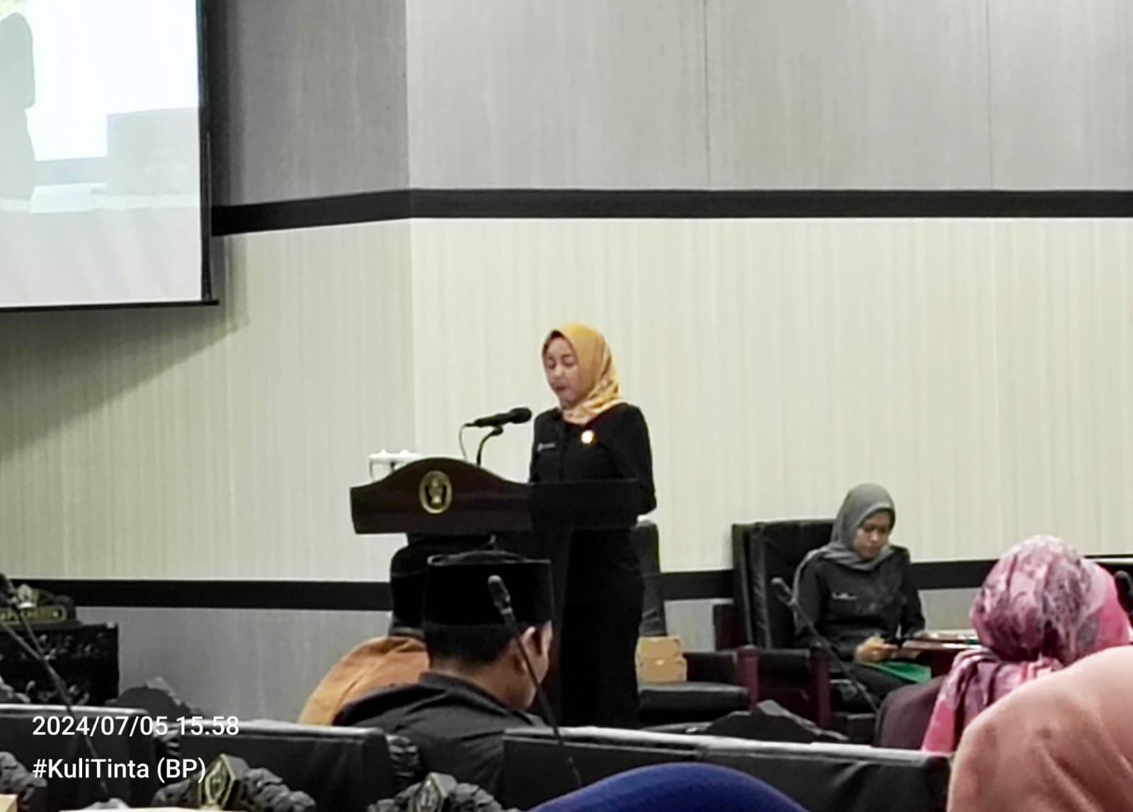 Rapat Paripurna DPRD Kabupaten Blitar, Penyampaian Laporan Hasil Pansus RPJPD