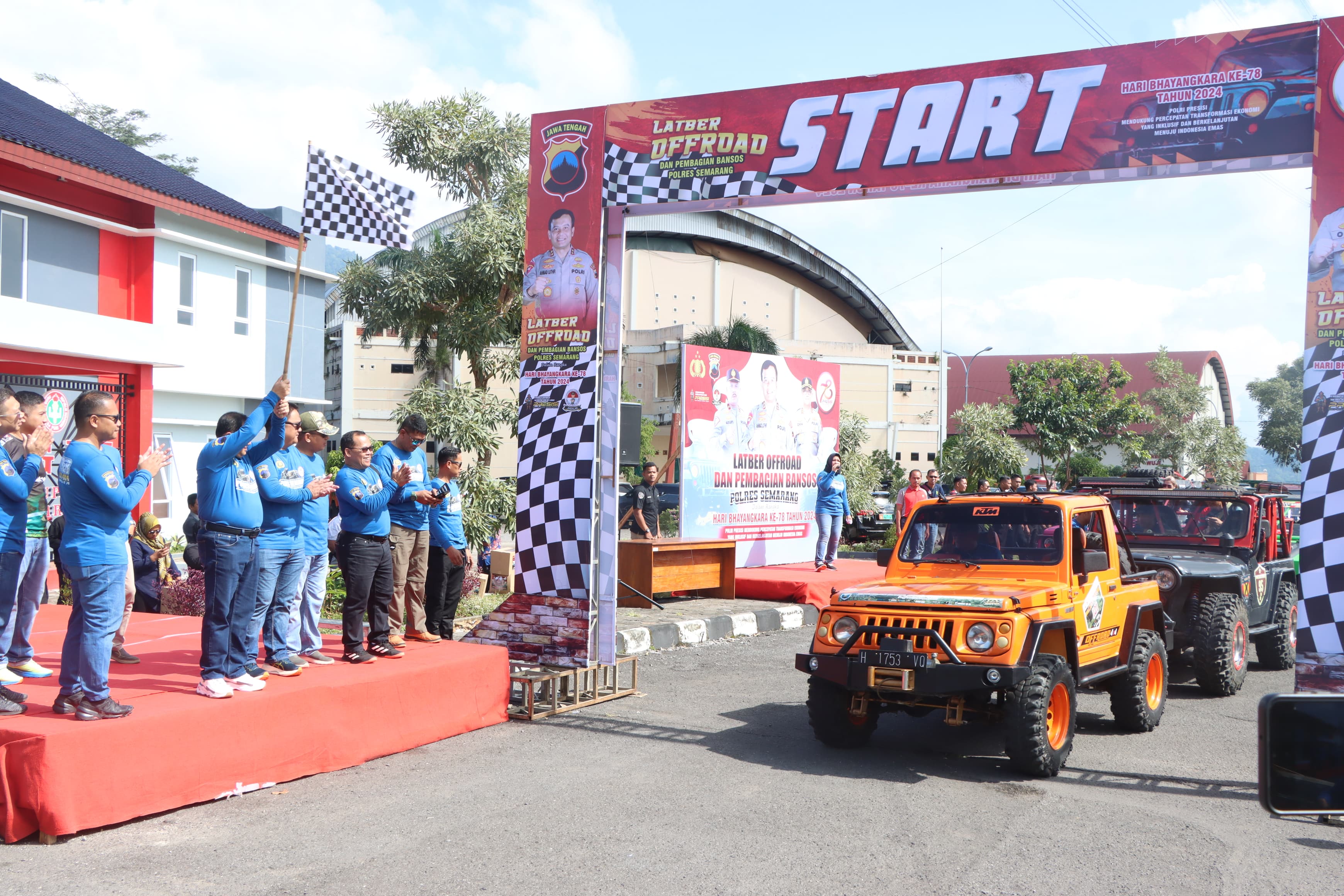 170 Offroader ramaikan latber Offroad Hut Bhyangkara ke 78.