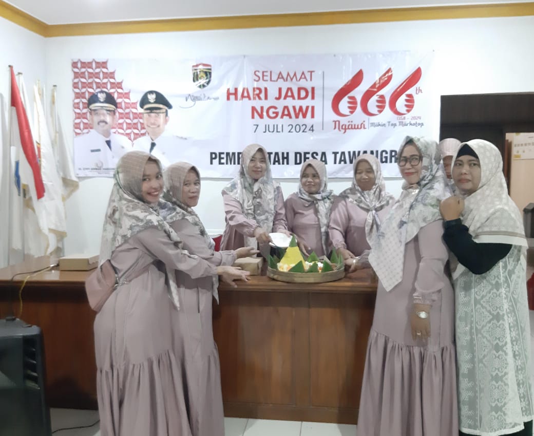 Pemdes Tawangrejo Gelar Malam Tirakatan Peringati Hari Jadi Kabupaten Ngawi Yang Ke - 666