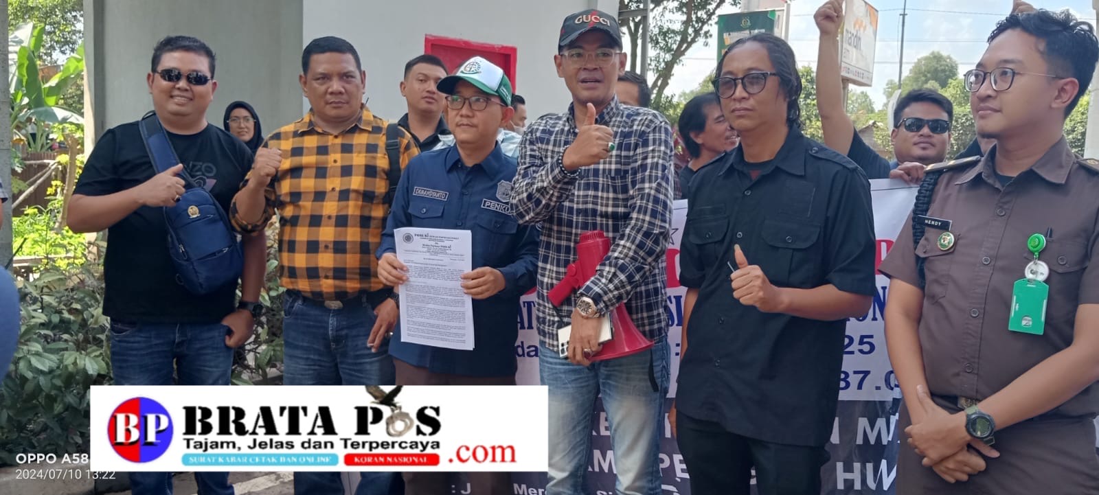 Ketua Pose RI Gelar Aksi Damai,Meminta Kejati Sumsel Usut Dugaan Korupsi Internet Di Muba