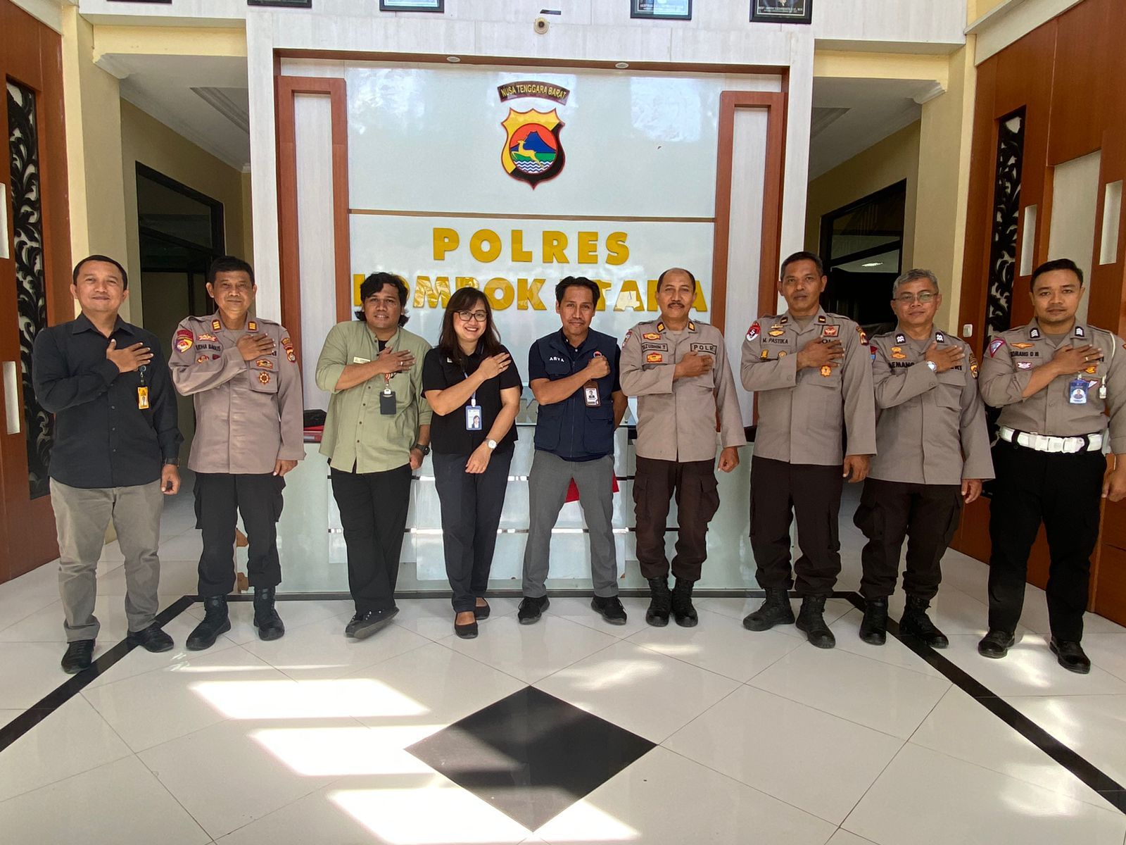 Polres Lombok Utara Terima Kunjungan Ombudsman RI