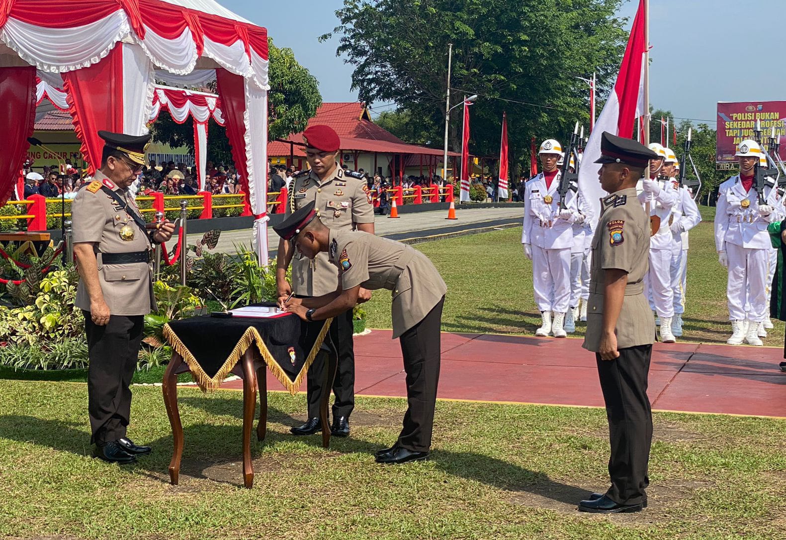 Kapolda Kepri Irjen POL Yan Fitri Halimansyah Lantik Sebanyak 191 Bintara Polri  Di SPN Tg batu Kundur.