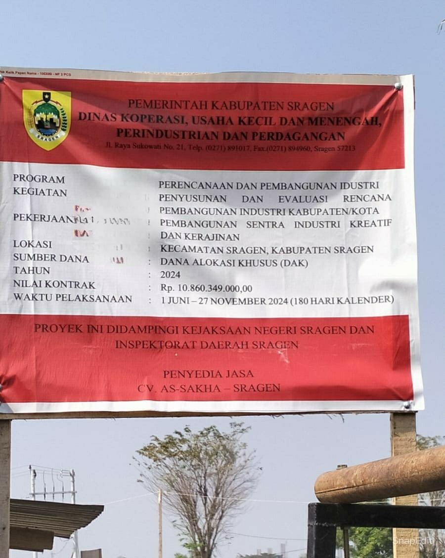 Ada Apa? Dengan Pembangunan Sentra Industri Kreatif dan Kerajinan Di Sragen
