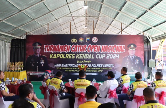 Turnamen Catur Open Nasional Kapolres Kendal Cup 2024 Meriahkan Hari Bhayangkara ke-78