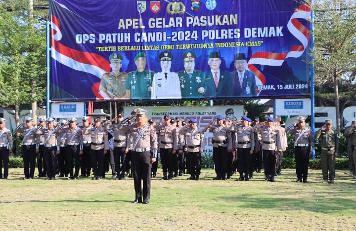 Polres Demak Gelar Operasi Patuh Candi 2024 Mulai Hari Ini