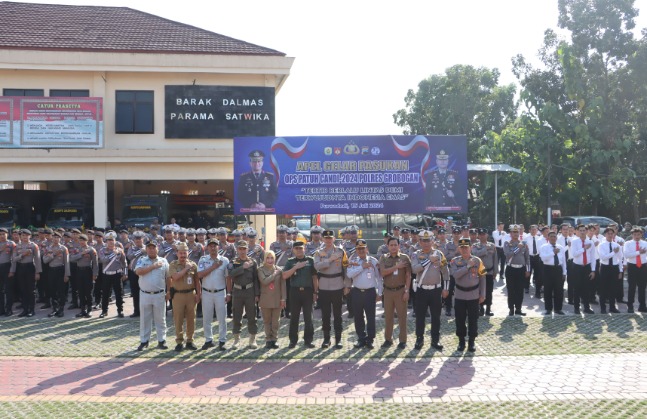 Polres Grobogan Gelar Apel Operasi Patuh Candi 2024