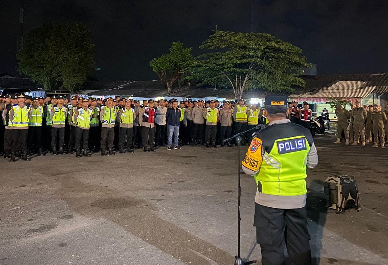 Polresta Banyuwangi Gelar "Apel Pengamanan" Giat Wisuda Warga PSHT 2024