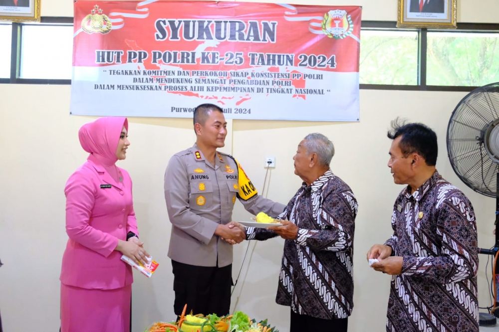 Polres Grobogan Gelar Tasyakuran HUT ke-25 PP Polri