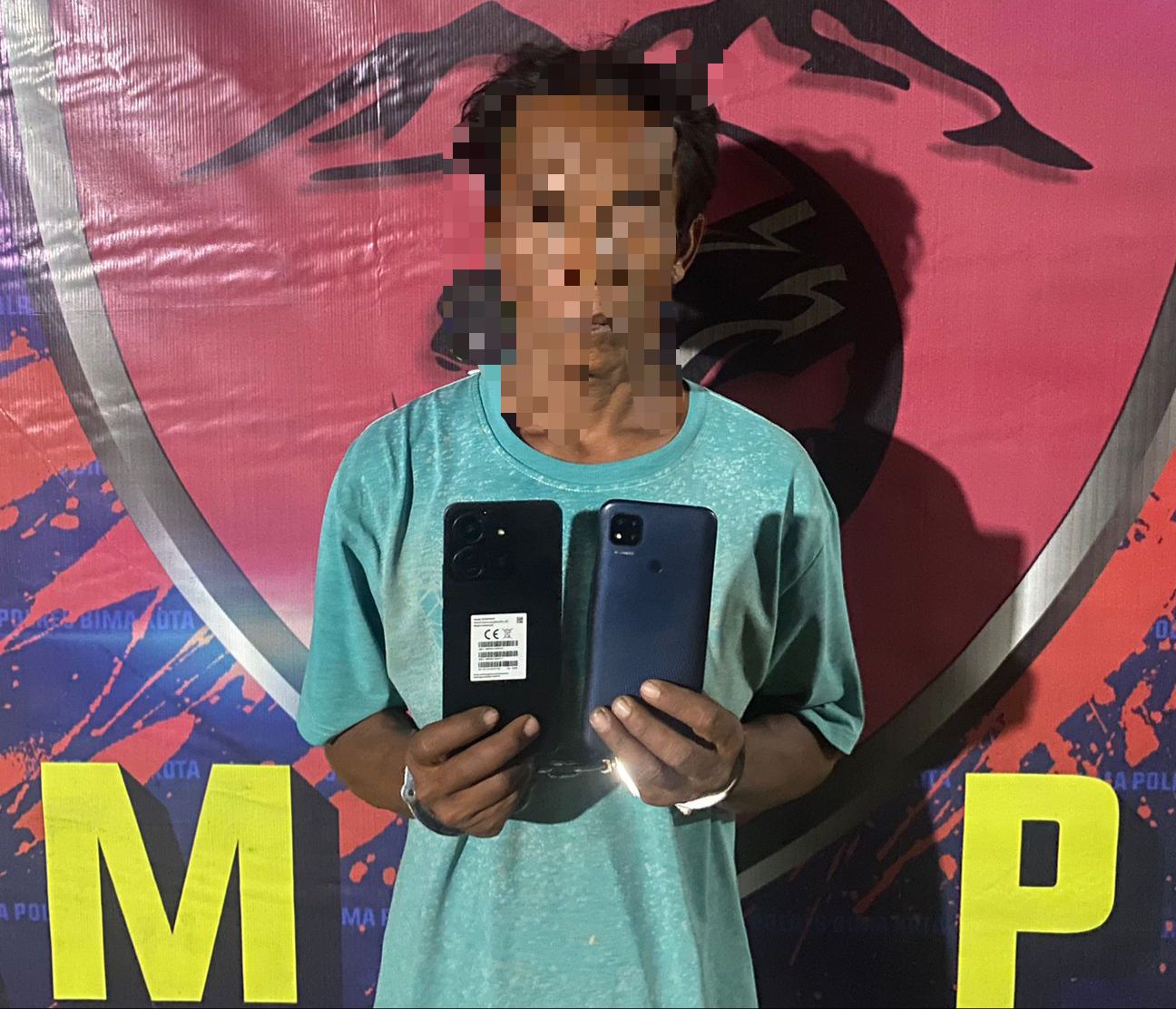 Nyolong HP di Jok Sepeda Motor, Spesialis Garong ini tak Berkutik Diringkus Tim Puma 1 Polres Kota Bima
