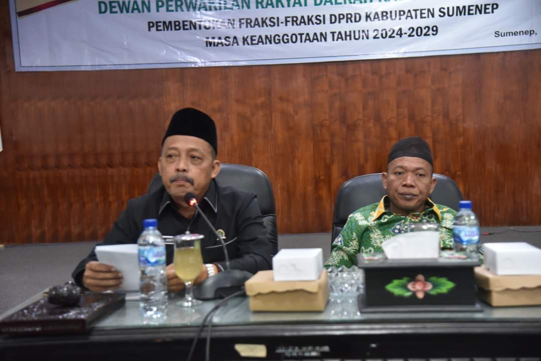 Pasca Dilantik, DPRD Sumenep Priode 2024-2029 Sudah Selesai Pembentukan Fraksi