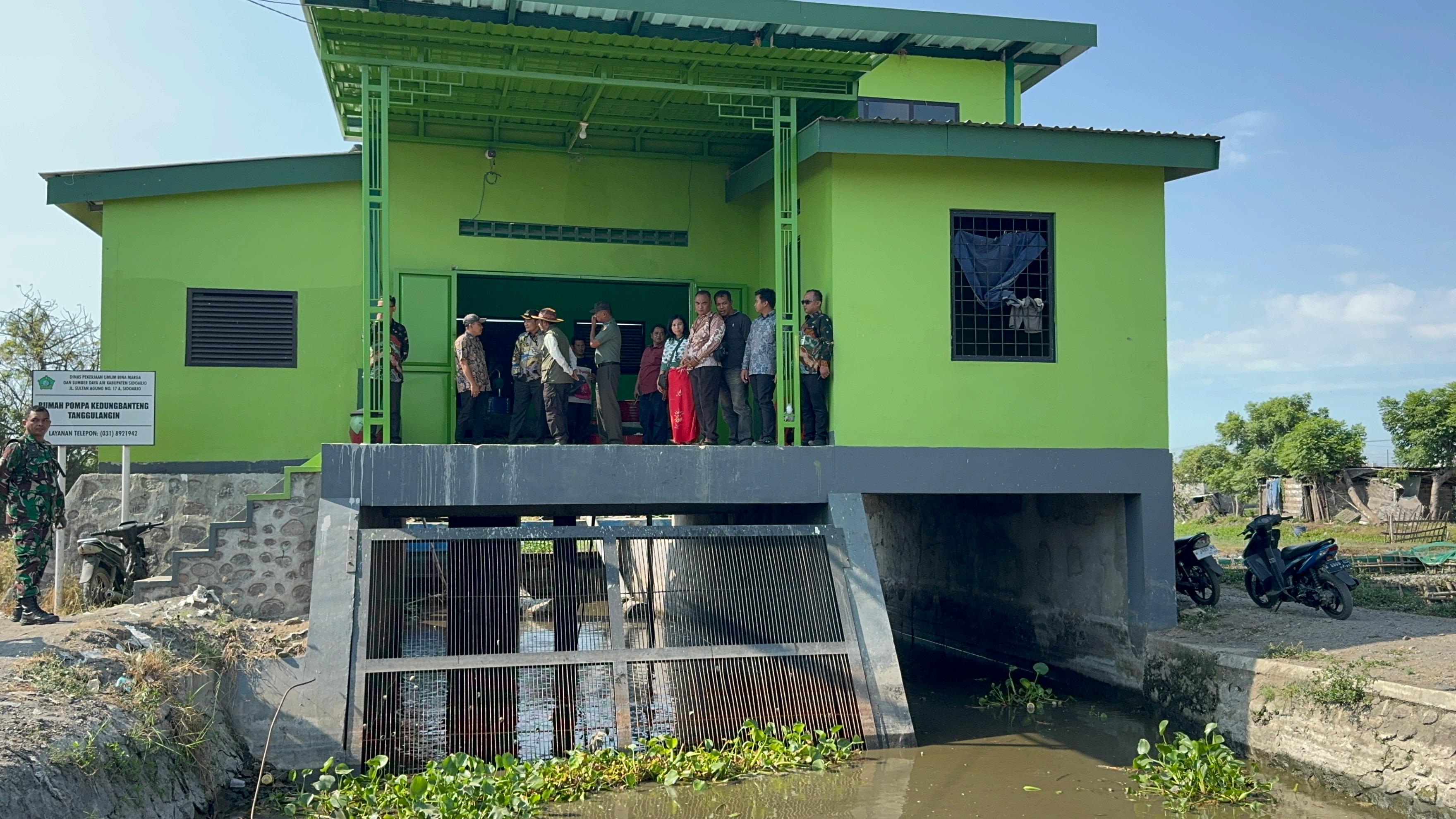 Plt. Bupati Sidoarjo Sidak Rumah Pompa di Tanggulangin Siaga Menghadapi Musim Hujan