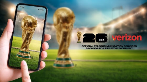 Verizon ditetapkan sebagai Sponsor Layanan Telekomunikasi Resmi untuk Piala Dunia FIFA 26™ dan Pendukung Turnamen Resmi untuk Piala Dunia Wanita FIFA 2027