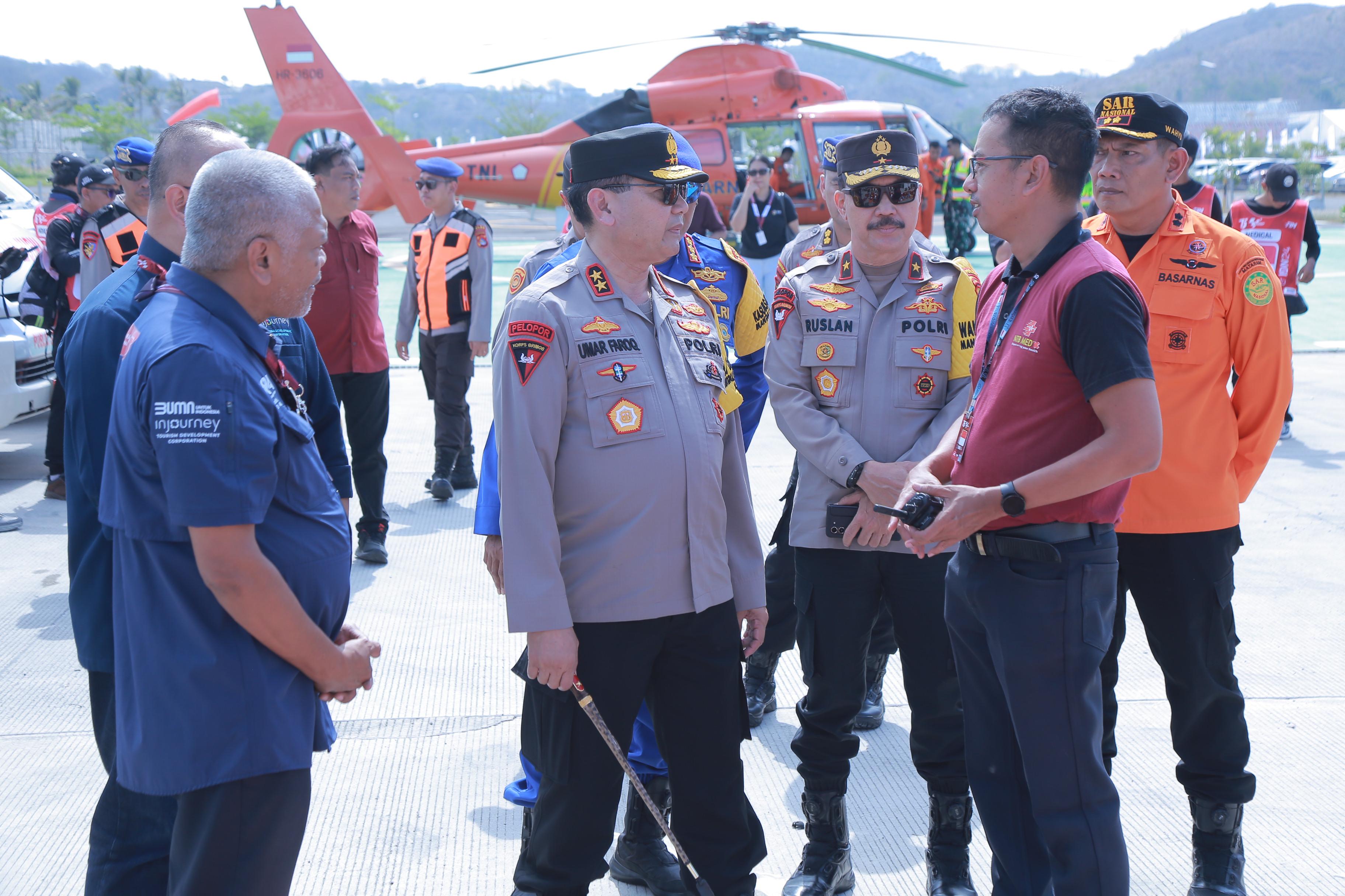 Pastikan Kesiapan Pengamanan, Kapolda NTB Sambangi Pospam MotoGP Mandalika 2024