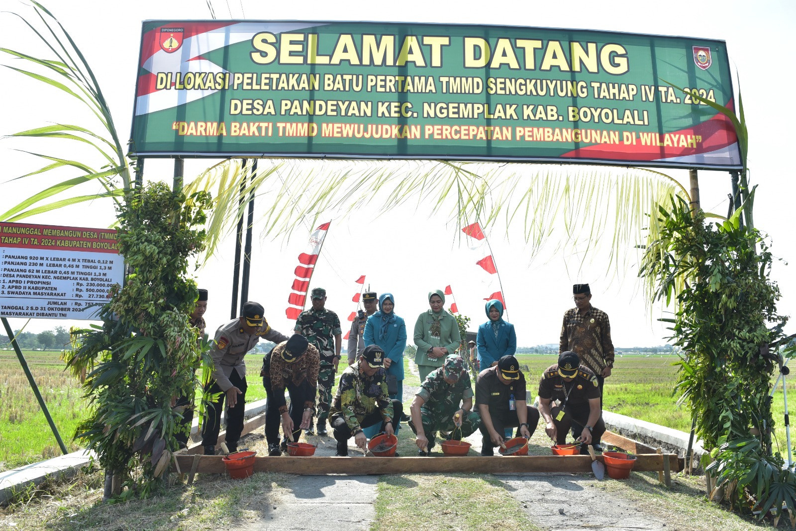TMMD Sengkuyung IV Sasar Betonisasi dan Talud di Desa Pandeyan Ngemplak