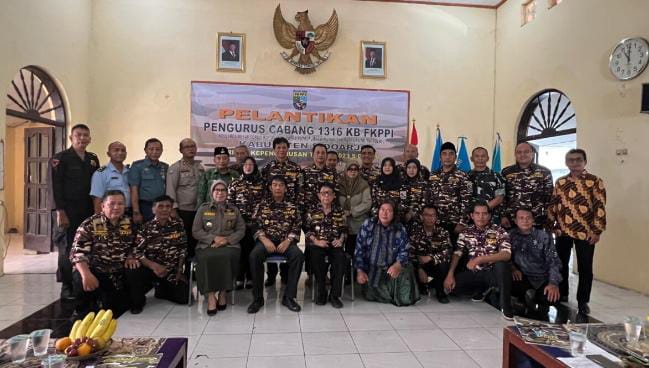 Pelantikan Pengurus Cabang 1316 KB FKPPI, Kabupaten Sidoarjo Berjalan Dengan Lancar