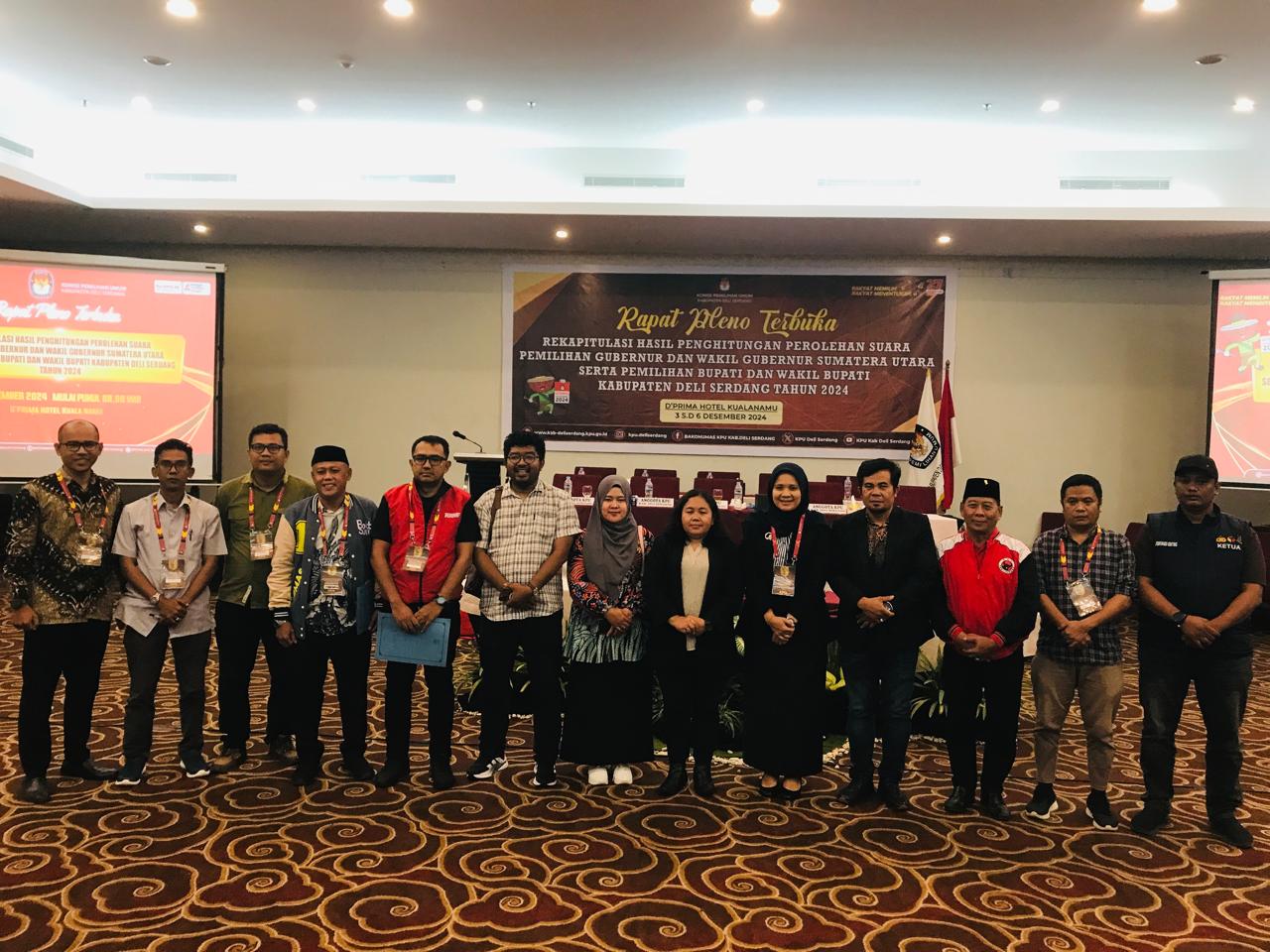 KPU Deliserdang SAH Menetapkan dr. Asri Ludin Tambunan & Lom Lom Suwondo memenangkan PILKADA BUPATI_ WAKIL BUPATI Deliserdang.