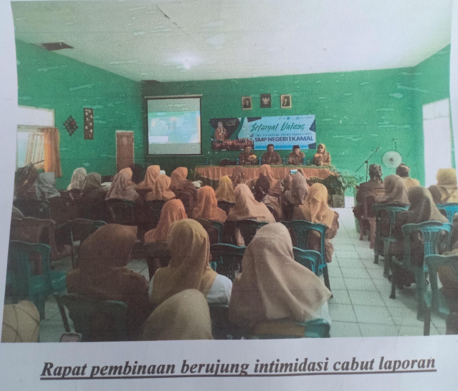 Diduga Adanya Gangster Di Tubuh UPTD SMPN 1 Kamal