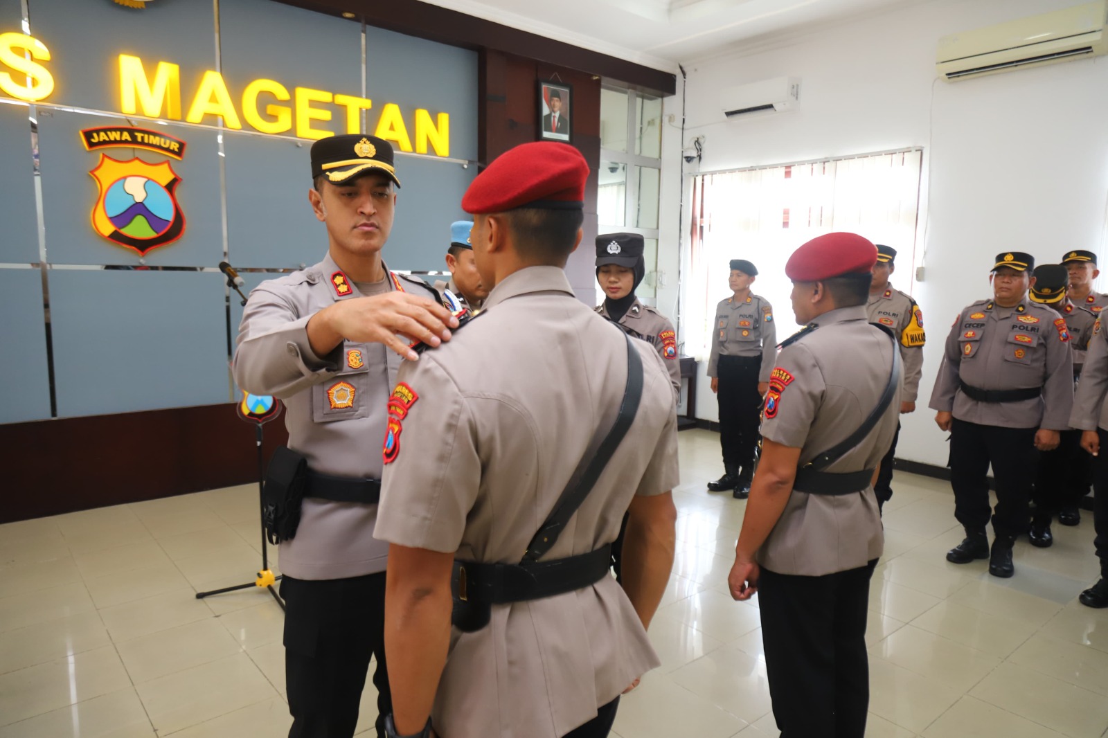 Serah Terima Jabatan Kasat Resnarkoba Polres Magetan, Penguatan Perang Melawan Narkoba di Magetan