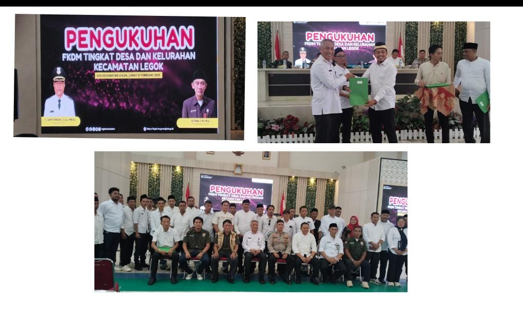 Proses Pengukuhan FKDM seKecamatan Legok, Berjalan Sukses dan Hikmad