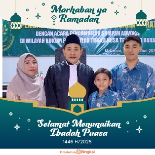 "RH" Law Office & Family Mengucapkan Selamat Datang Bulan Suci Ramadhan, Bulan Yang Penuh Rahmat & Beroqah 1446 H / 2025 M