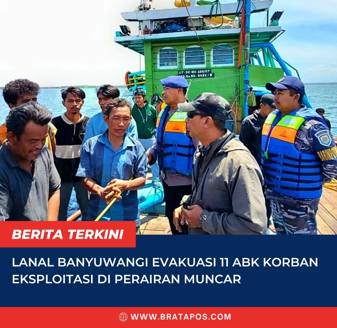 Lanal Banyuwangi Evakuasi 11 ABK Korban Eksploitasi di Perairan Muncar