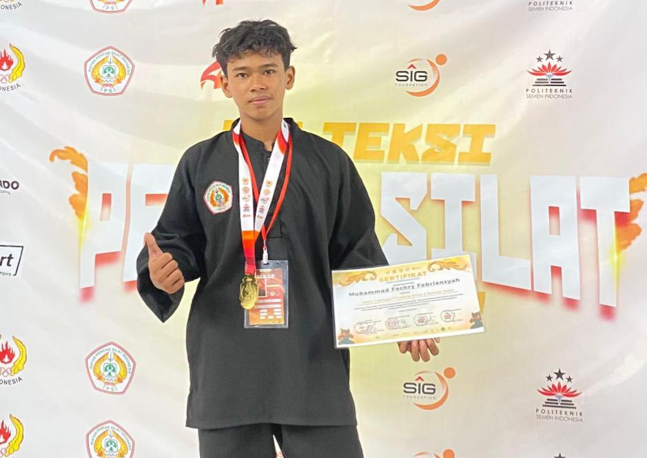 Atlet Muda Raih Prestasi Gemilang, Muhammad Fachry Febriansyah Juara 1 Tanding Kelas C Remaja Putra di POLTEKSI Championship 2026