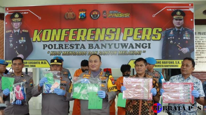 Bongkar Sindikat Pengedar Sabu 6 Kg, Satnarkoba Polresta Banyuwangi Bekuk 3 Pelaku