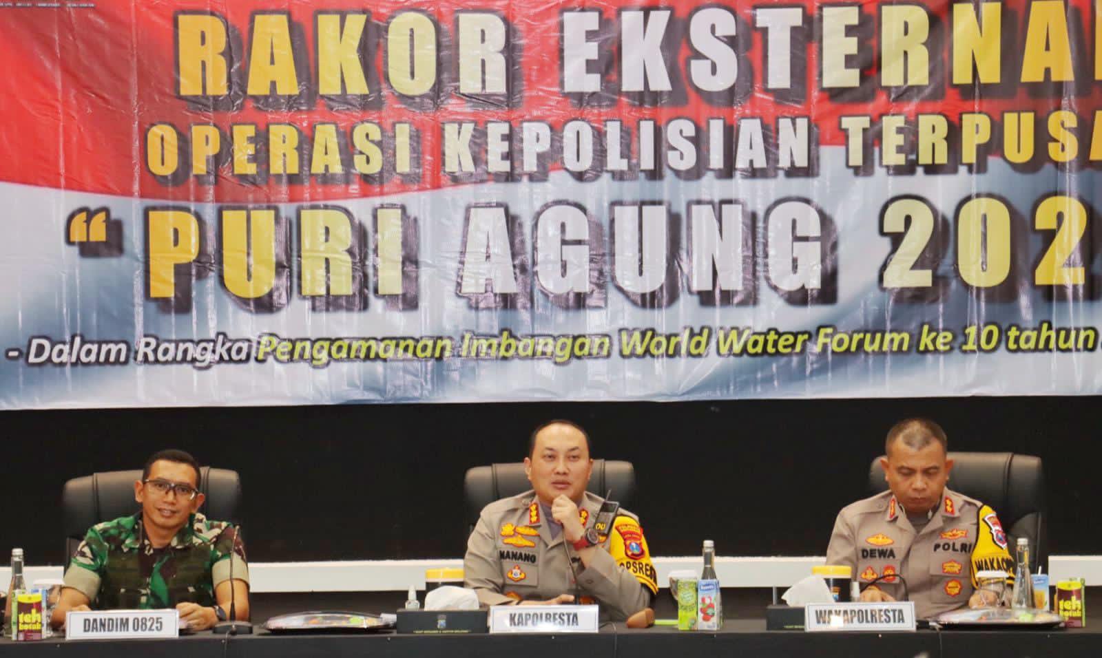 Sukseskan WWF ke-10 di Bali, Polresta Banyuwangi Gelar Rakor Pengamanan Lintas Stakeholder