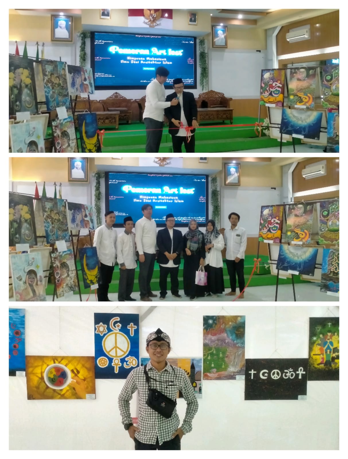 Art Fest 2024: Mahasiswa Ilmu Seni Arsitektur Islam UNZAH Genggong Gelar Pameran