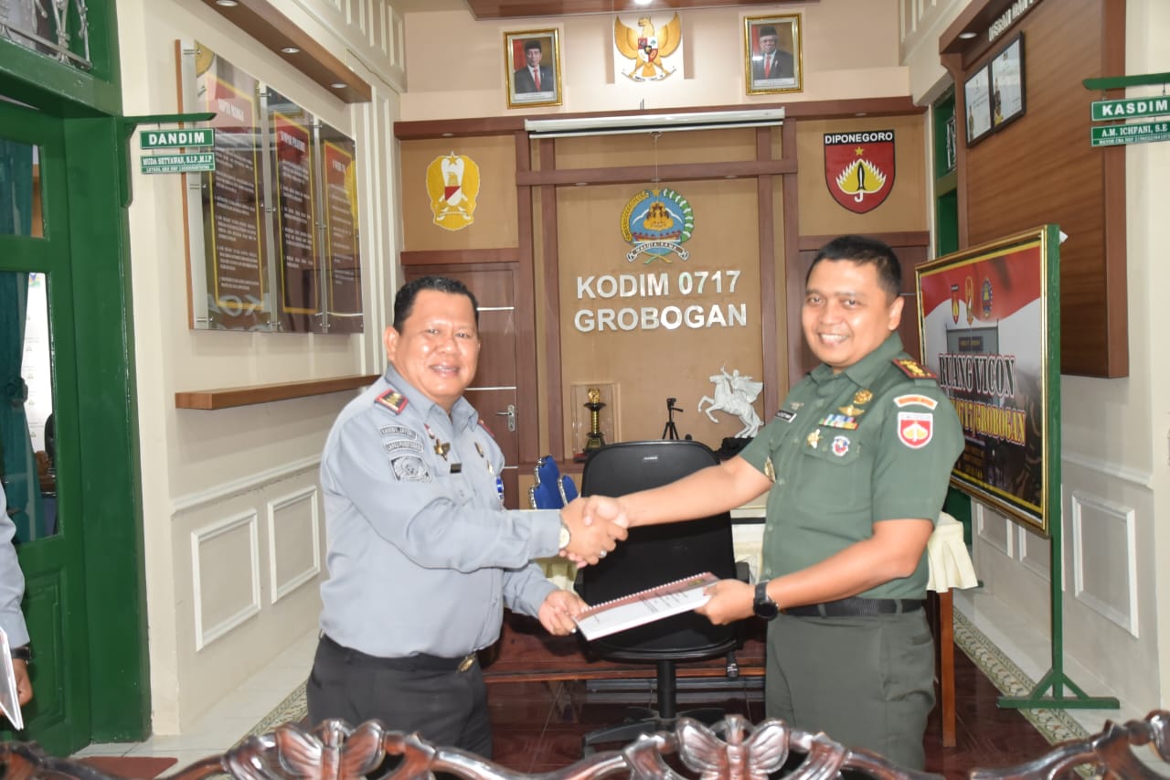 Kodim Grobogan Tandatangani Perjanjian Kerjasama dengan Lapas Purwodadi