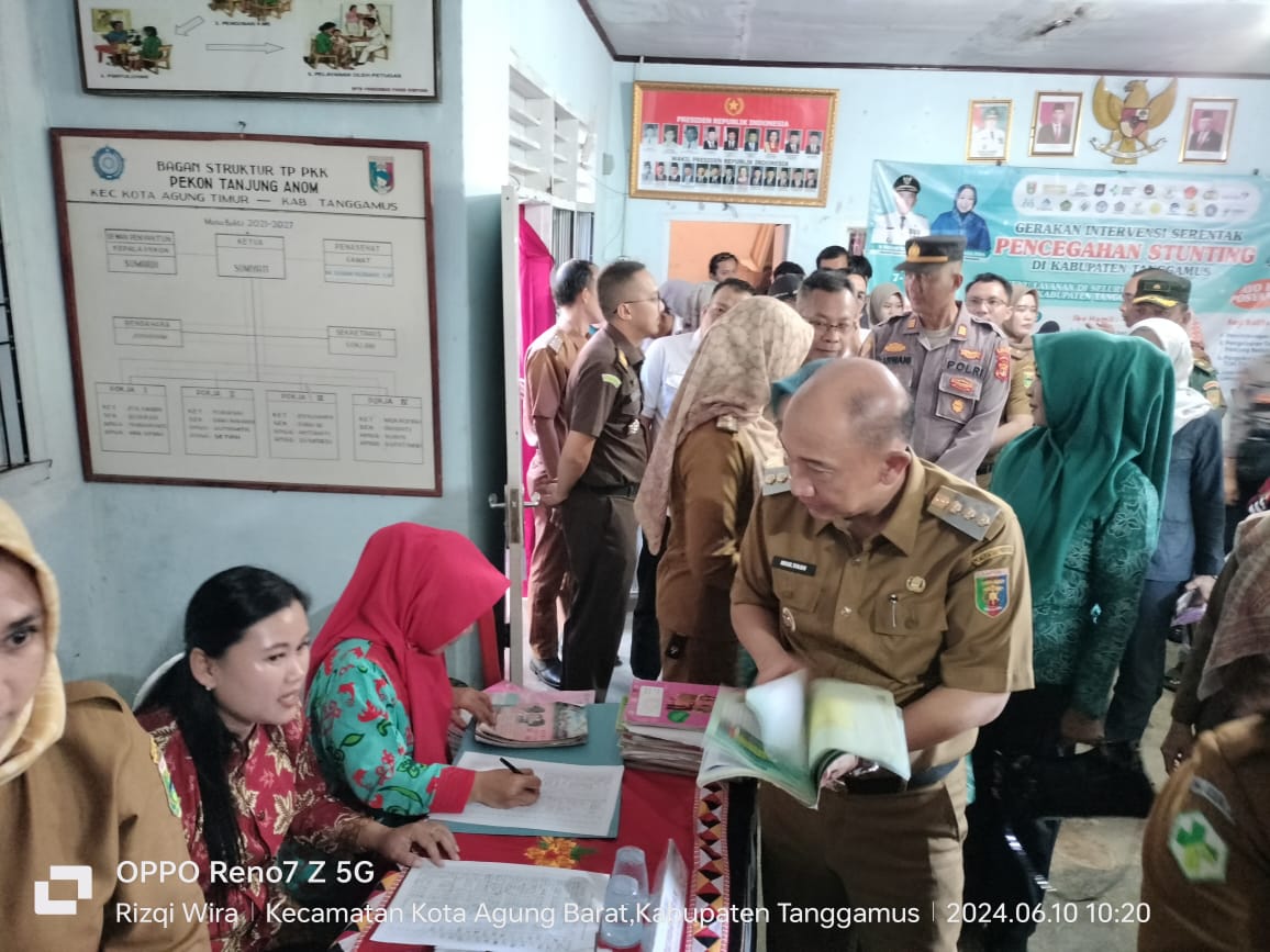 Pj. Bupati Tanggamus Membuka Gerakan Intervensi Serentak Pencegahan Stunting