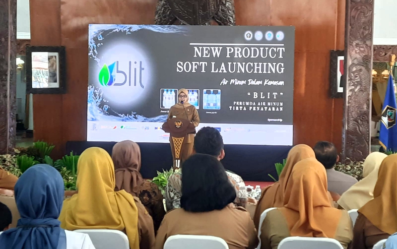 Bupati Blitar Berharap Launching Air Minum Kemasan "BLIT" Bisa Bermanfaat dan Menjadi Kebanggaan Masyarakat Blitar